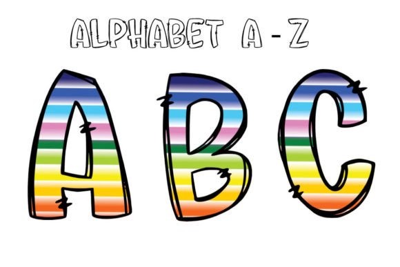 Back to School Alphabet Doodle PNG 2