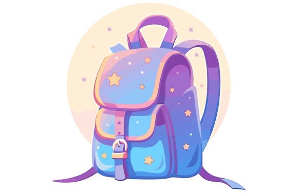 Back to School Backpack Icon Illustratio