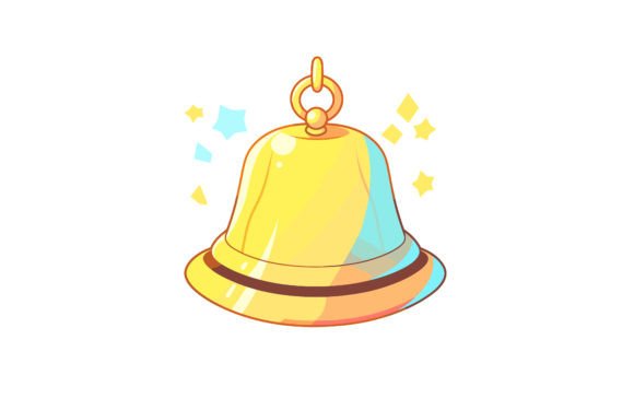 Back to School Bell Flat Illustration