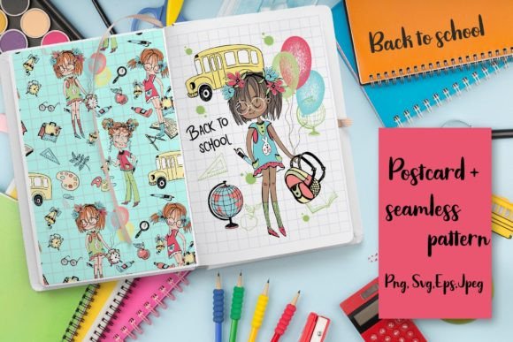 Back to School Girl PNG SVG EPS: Ready-Made Visuals That Actually Save Time