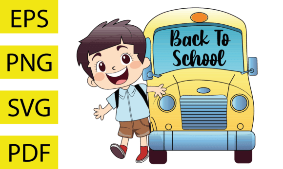Back to School Retro School Bus: High-Resolution Digital Design for Creative Projects