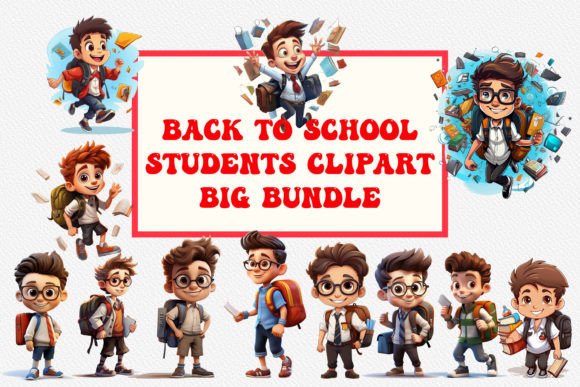 Back to School Students Clipart Bundle: A Practical Creative Resource for Educators and Makers